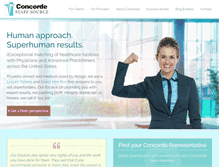 Tablet Screenshot of concordestaffing.com
